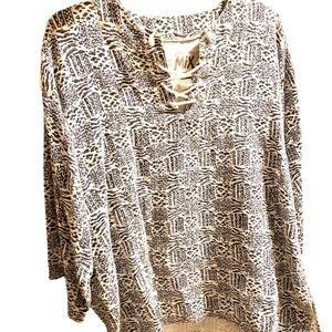 Active Culture Mix Unisex XL Pullover Aztec Print 100% Cotton Vintage Shirt